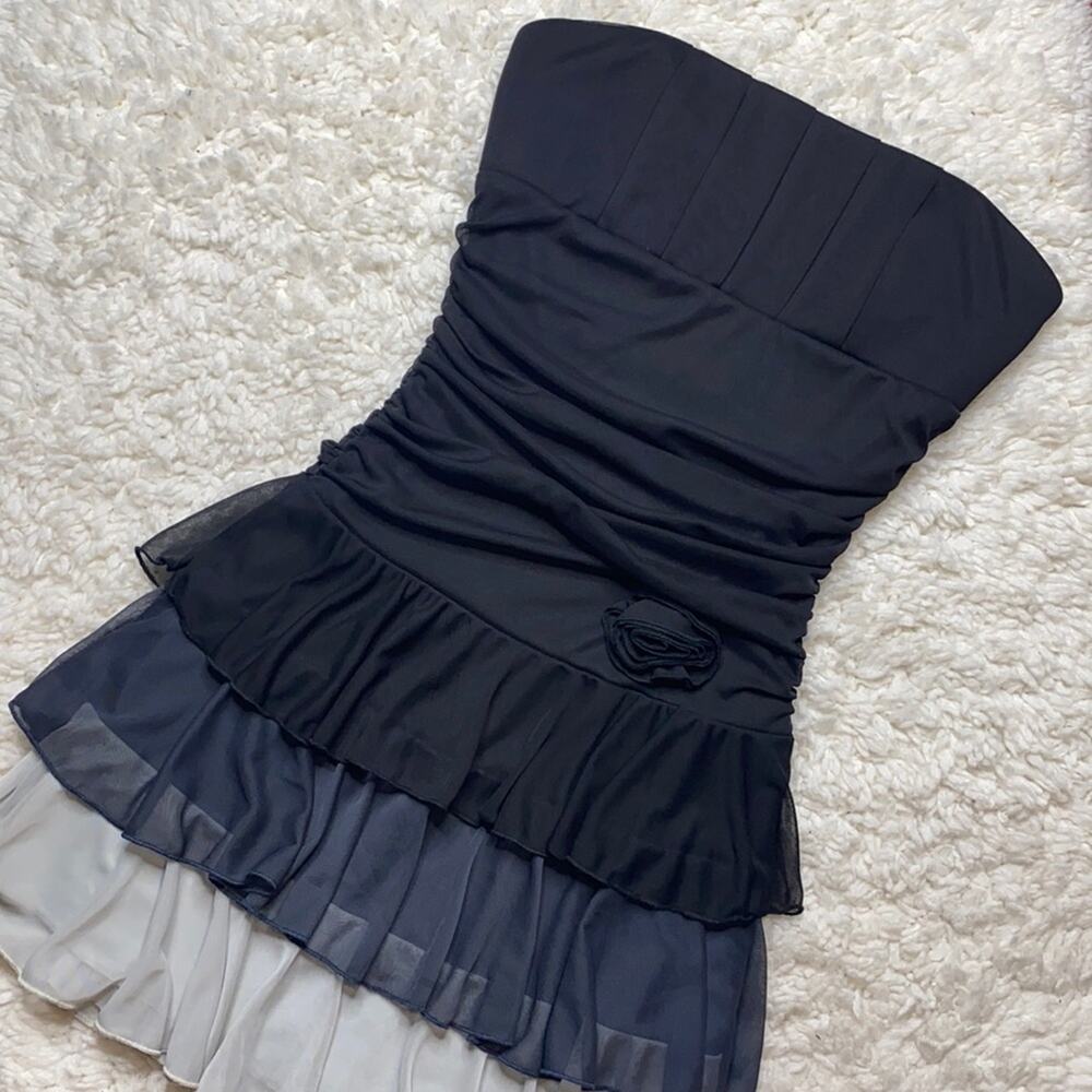 City Triangle Ruffle Monochromatic Dress BT8